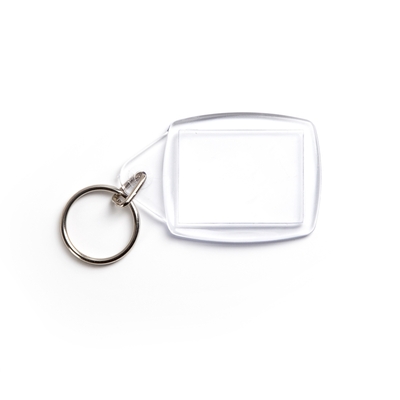 Plastic key ring - frame - 10 pieces