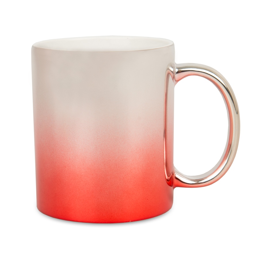 Two-tones glossy metallic sublimation mug