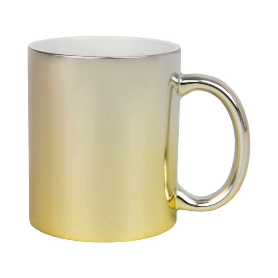 Two-tones glossy metallic sublimation mug