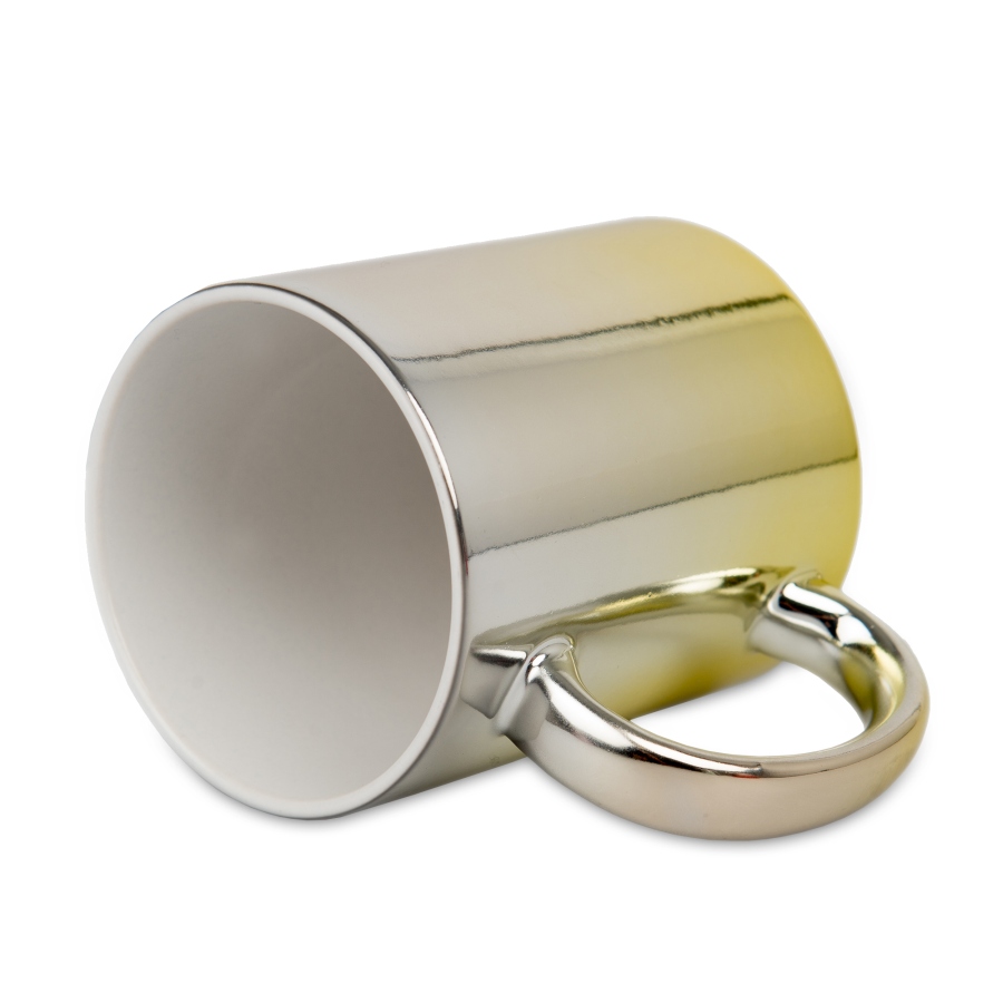 Two-tones glossy metallic sublimation mug