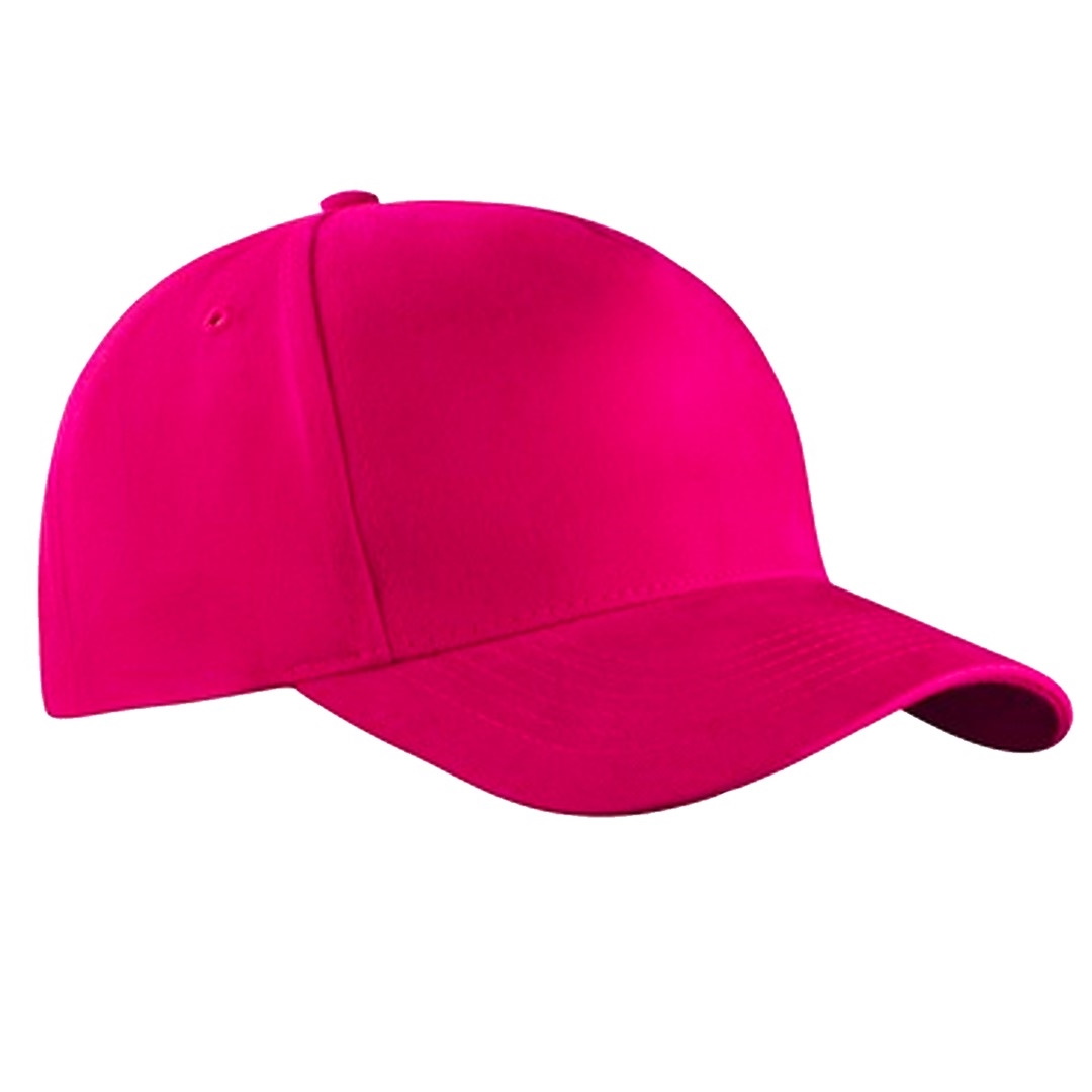 Peaked cap 5-panels with metal clip