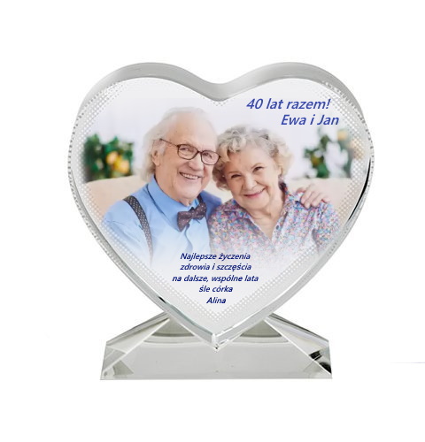 Heart statuette for sublimation