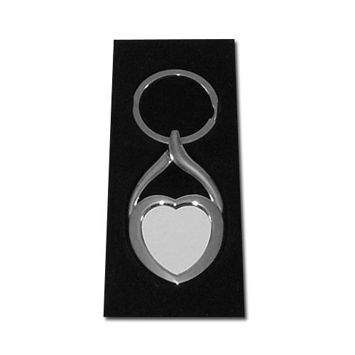 Metal keyring - heart for sublimation