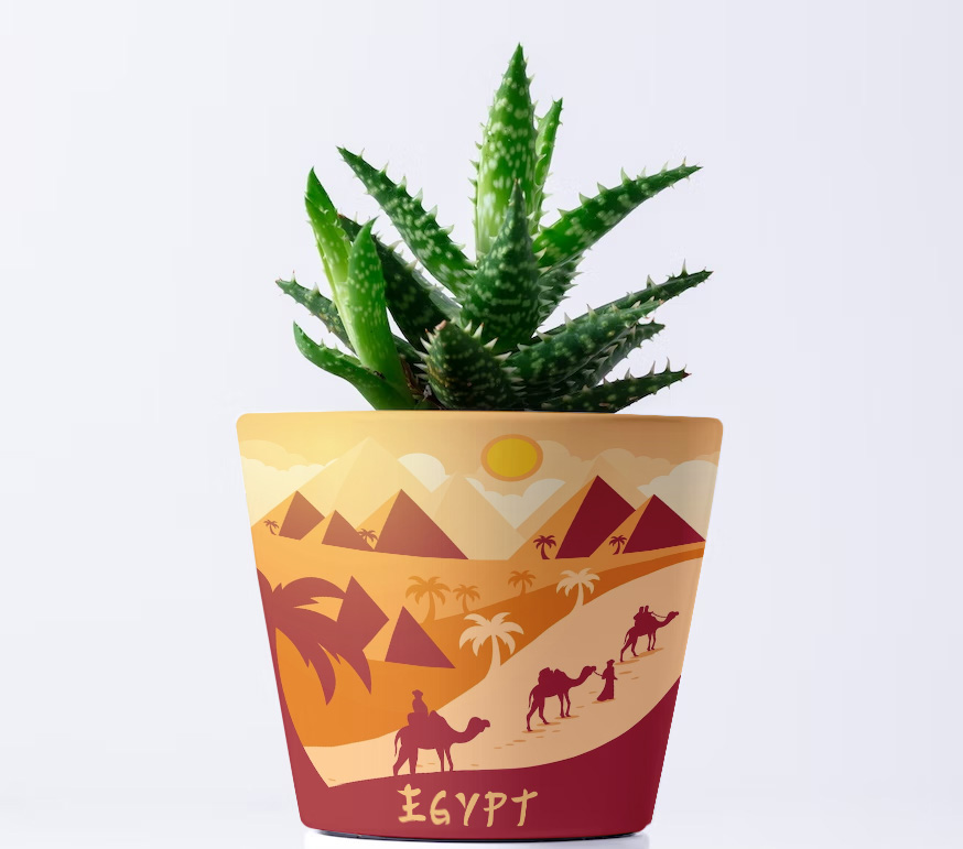 Ceramic flowerpot cover for sublimation