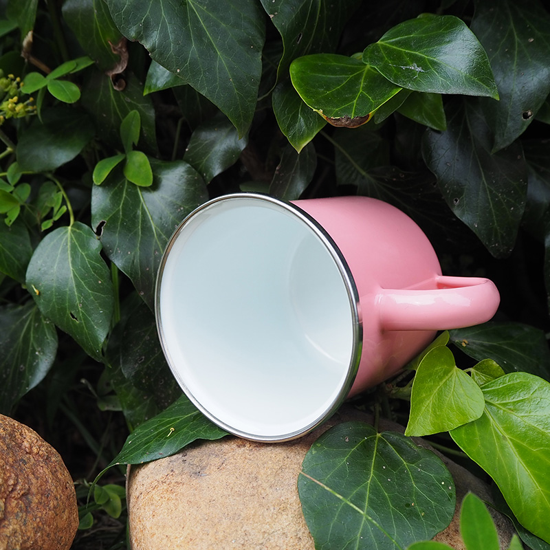 Enamel steel mug for sublimation