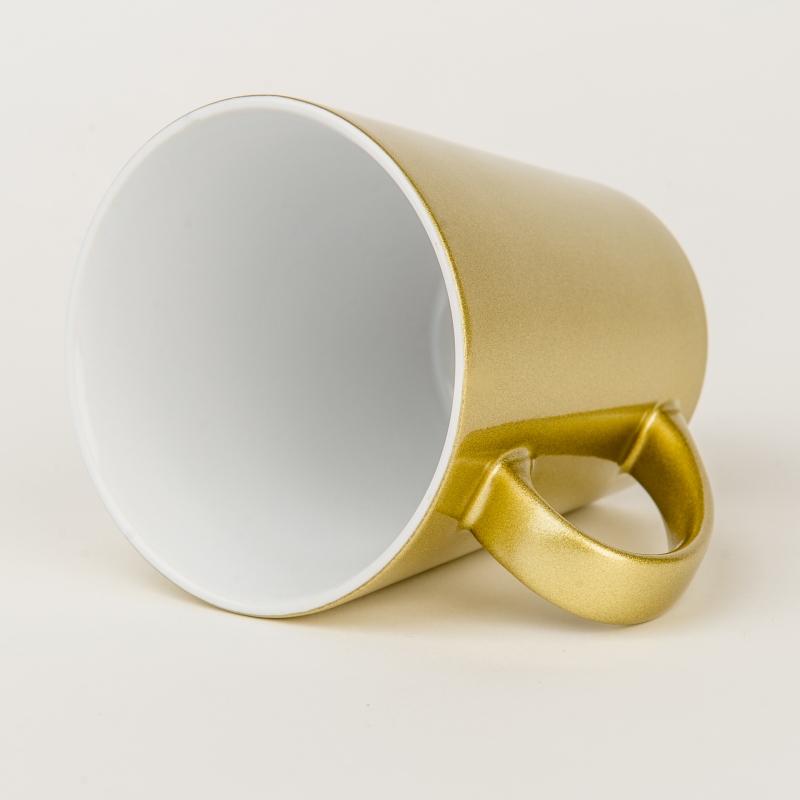 Metallic latte mug for sublimation - pearl