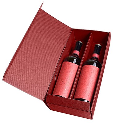 Two bottle cartoon wine box