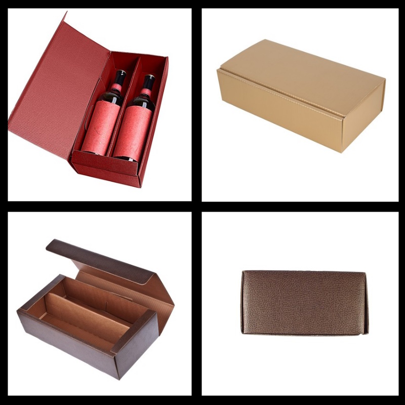 Two bottle cartoon wine box