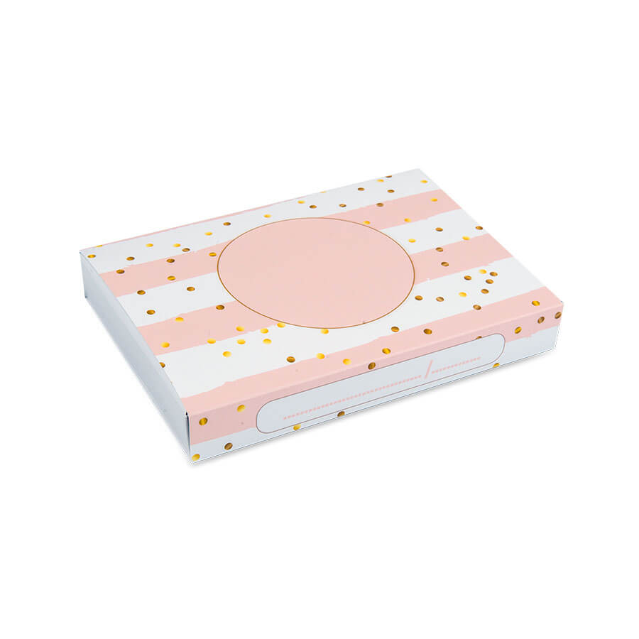 Decorative cardboard box - golden dots - 5 pieces