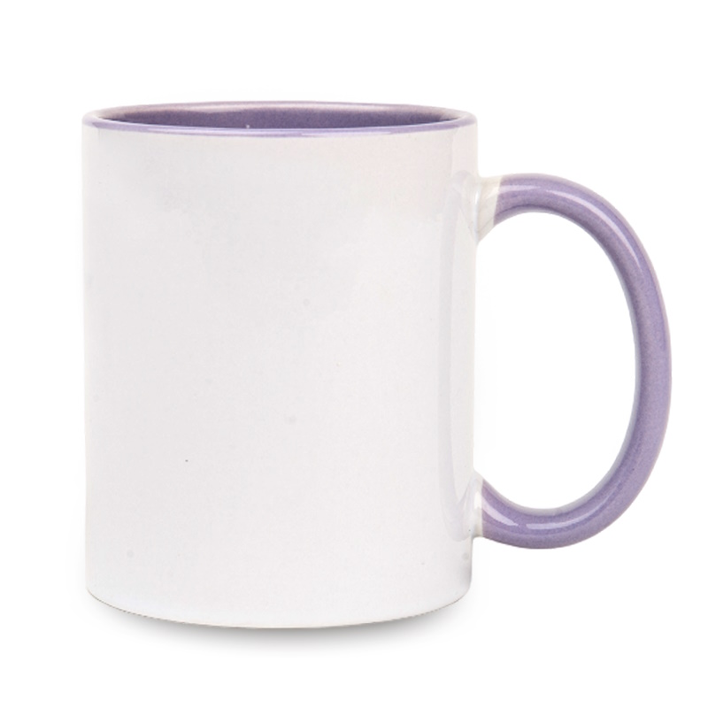 Inside and handle color sublimation mug