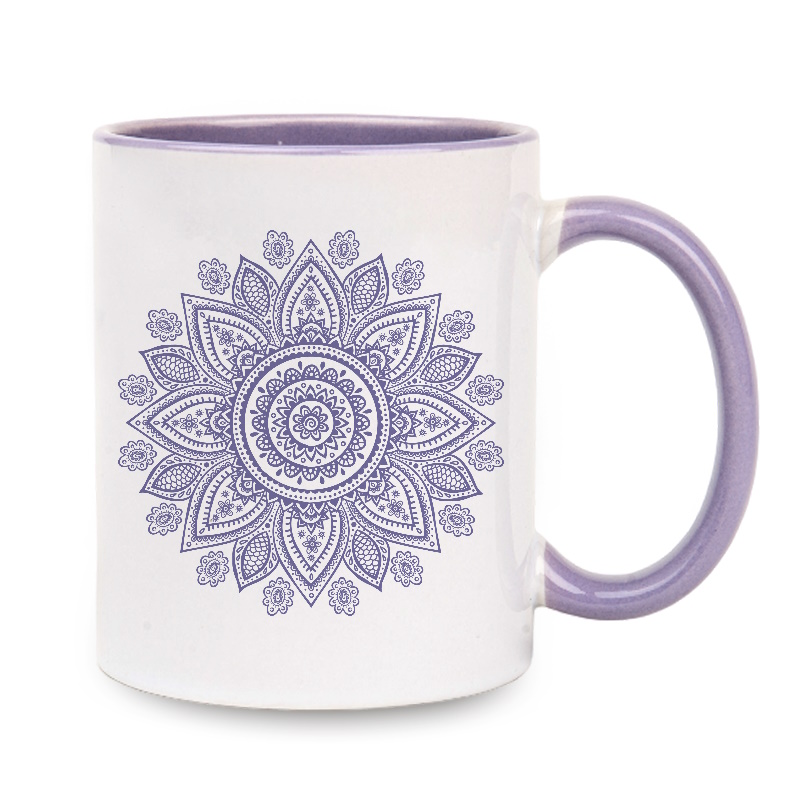 Inside and handle color sublimation mug