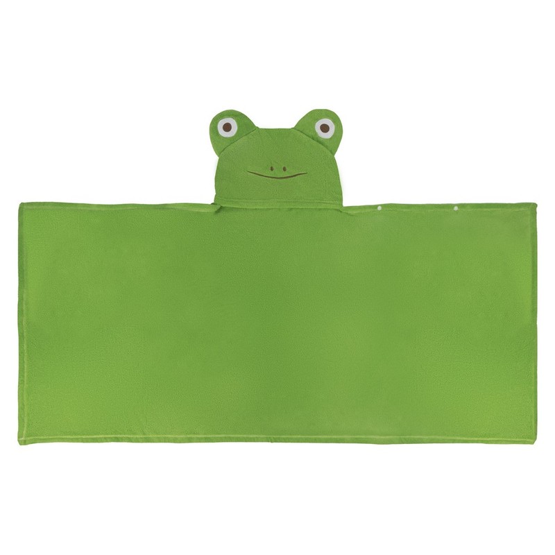 Childrens hooded towel - frog