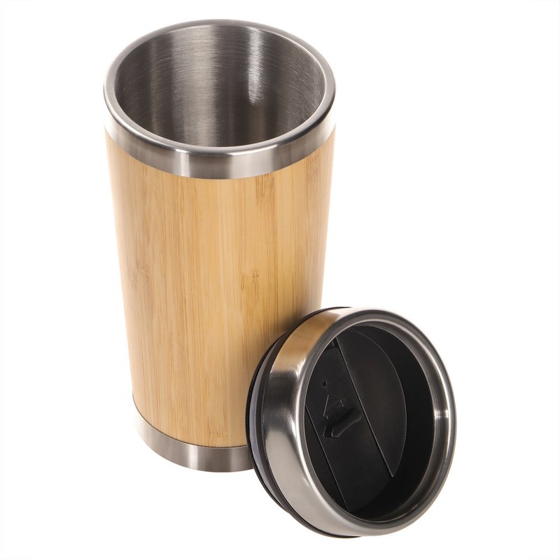 Bamboo thermal mug