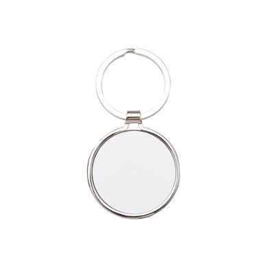 Metal, round keyring for sublimation - 12 pieces