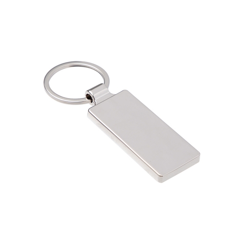 Metal, rectangular keyring for sublimation - 12 pieces