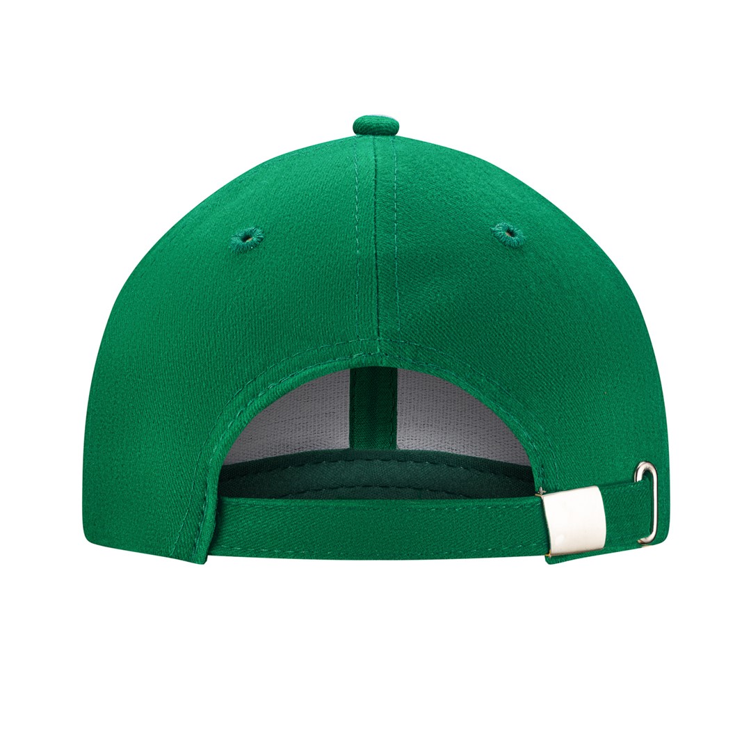 Peaked cap 6-panels with metal clip