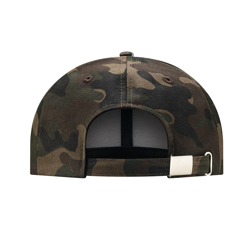 Peaked cap 6-panels with metal clip