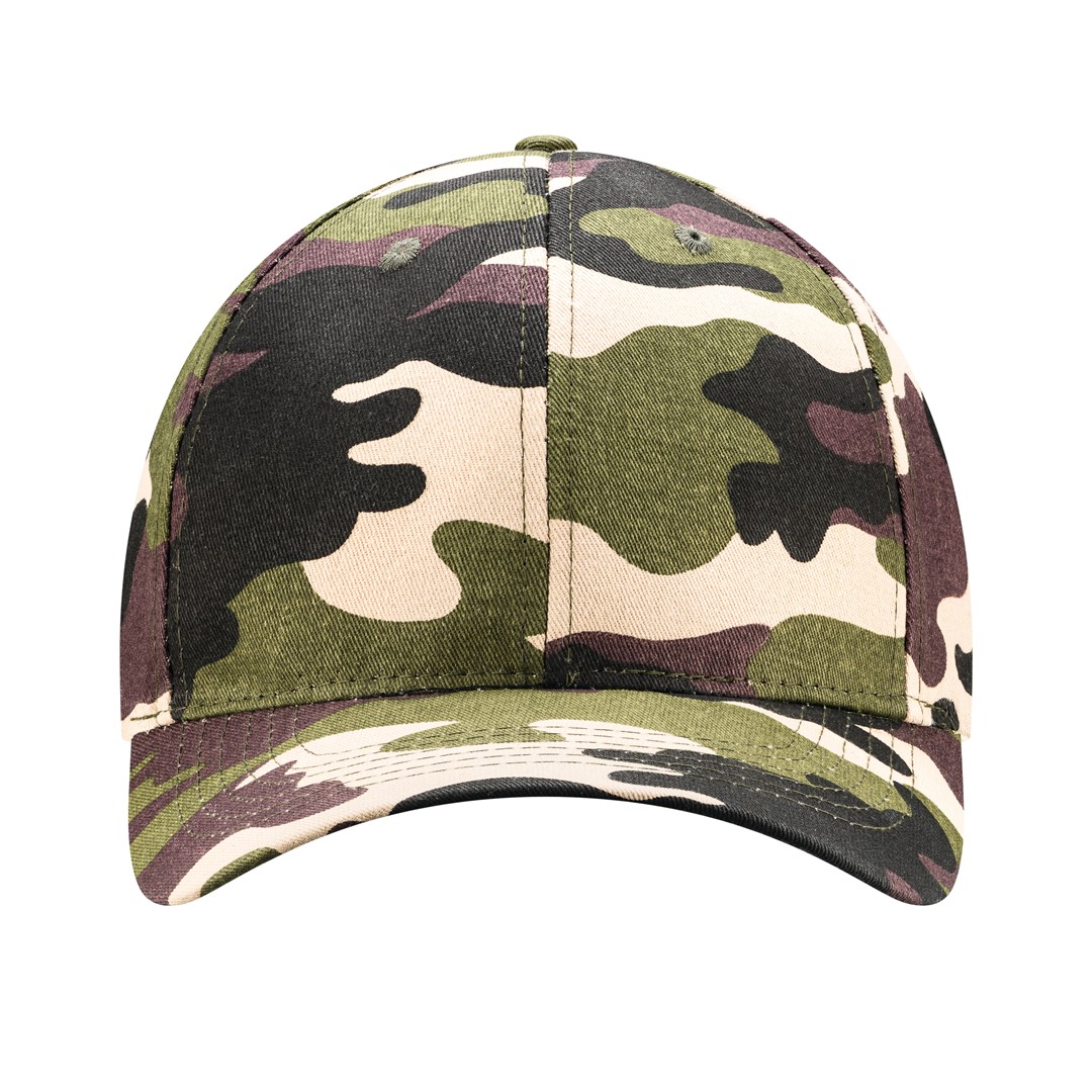 Peaked cap 6-panels with metal clip