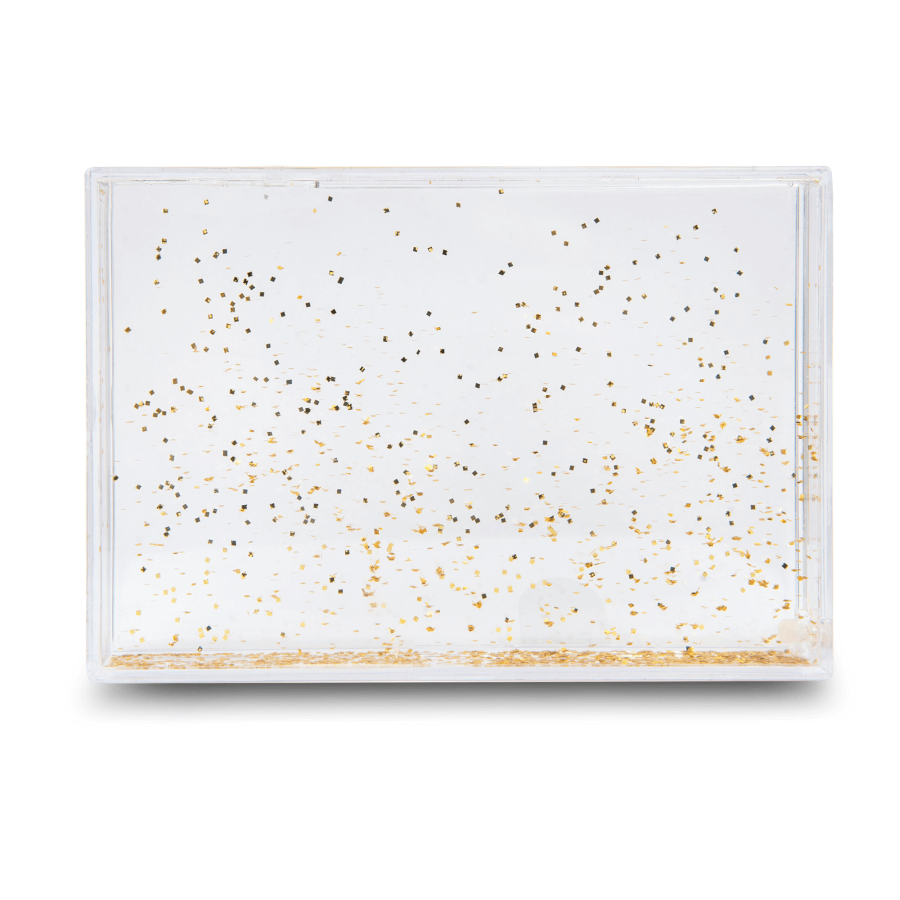 Liquid photo frame - gold glitter