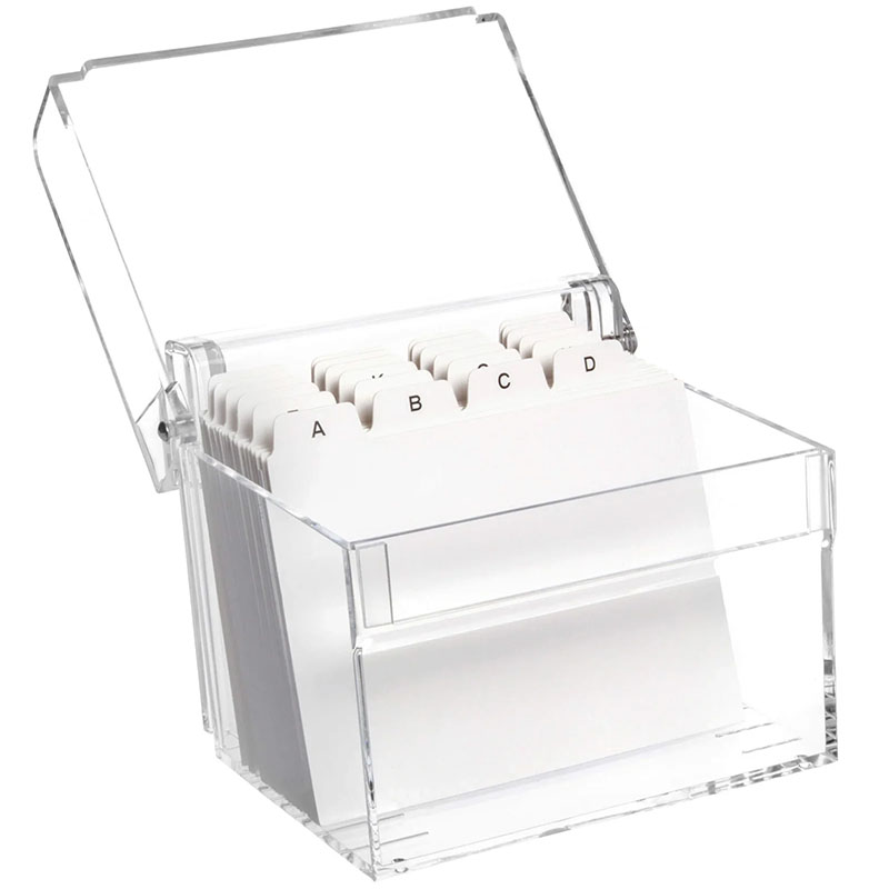 Acrylic Index Card Box A7