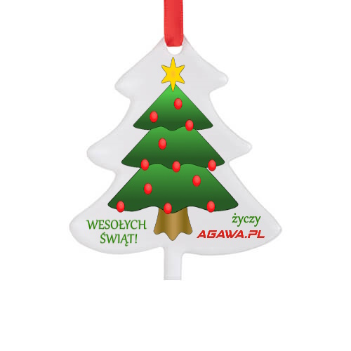Acrylic pendant for sublimation and engraving - christmas tree