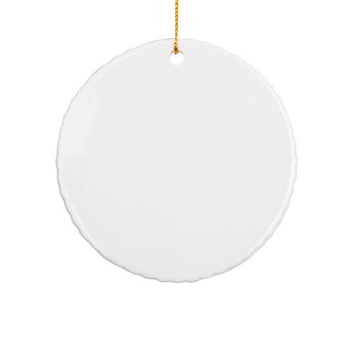 Ceramic pendant for sublimation - circle