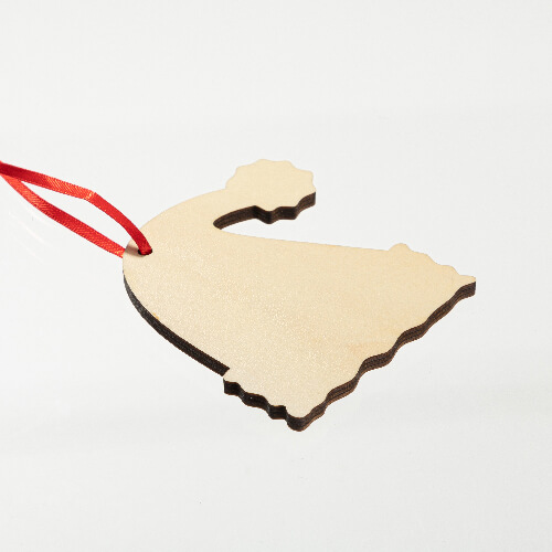 Wooden hanger - Santa Claus hat