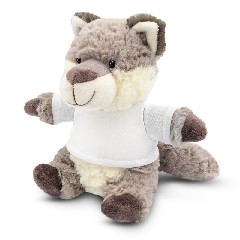 Teddy wolf with a white T-shirt for sublimation