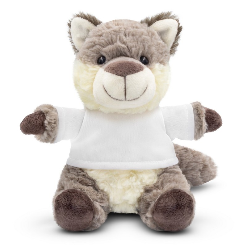 Teddy wolf with a white T-shirt for sublimation