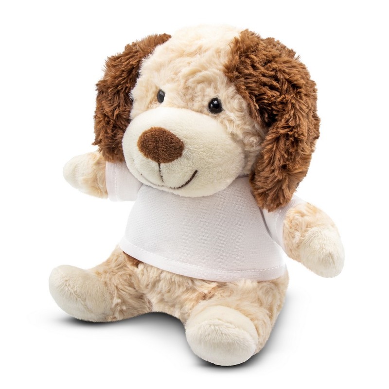 Teddy dog with a white T-shirt for sublimation