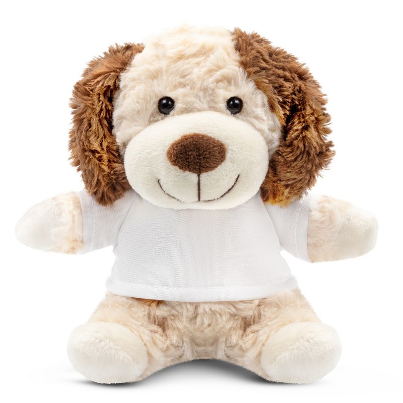 Teddy dog with a white T-shirt for sublimation