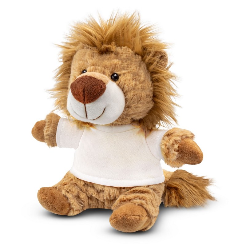 Teddy lion with a white T-shirt for sublimation