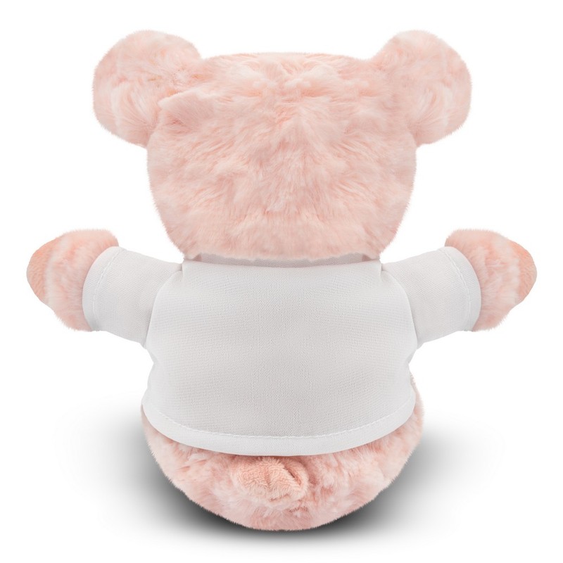 Teddy piggy with a white T-shirt for sublimation