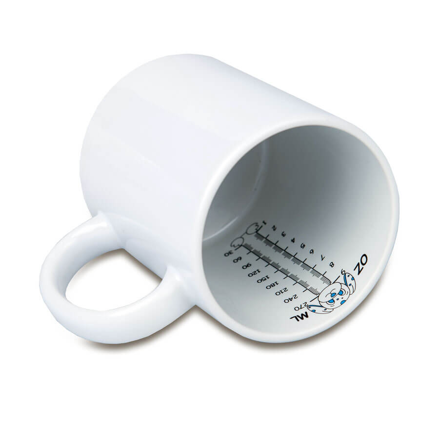 Sublimation mug with measurement inside - dog