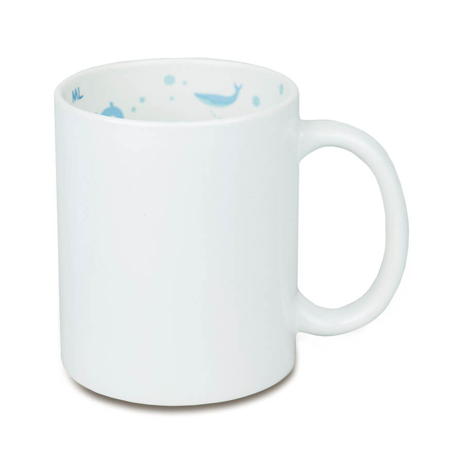 Sublimation mug with measurement inside - fish