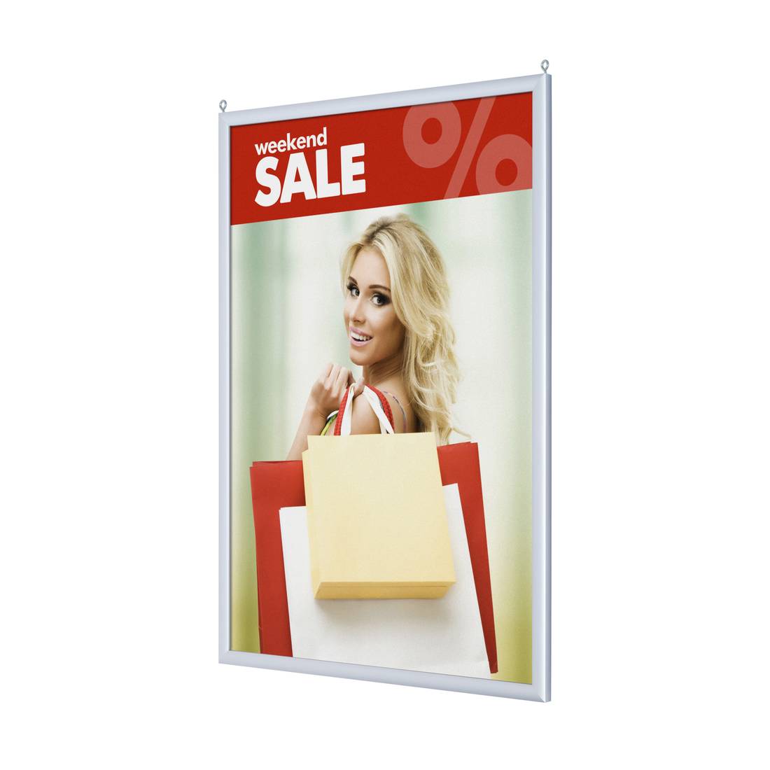 Doublesided poster frame with sharp corners Dimension A1 Profile