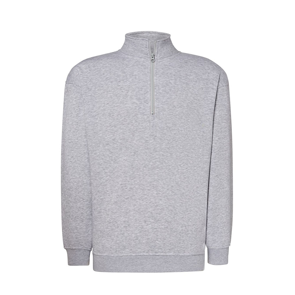Men sweatshirt with zip half for printing