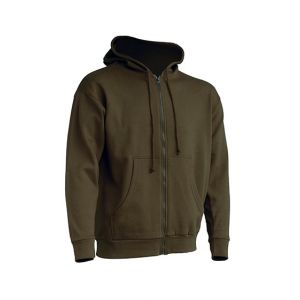 Men’s sweatshirt with zip for printing