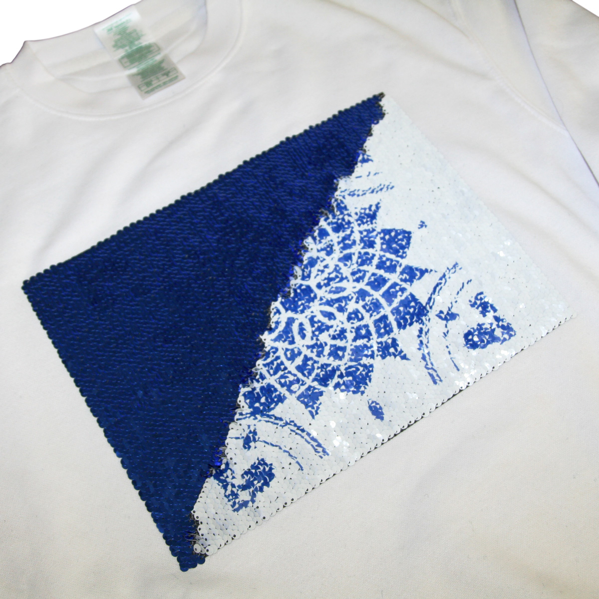 Two-color thermo sequins for sublimation