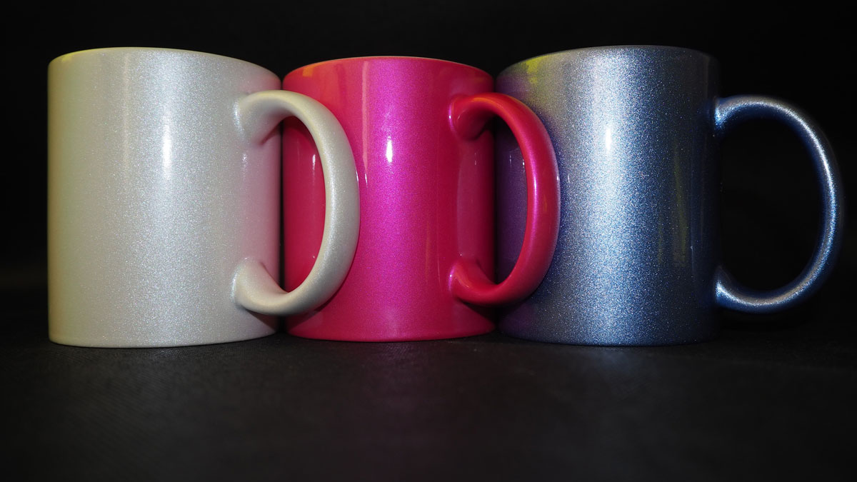 Pearl metallic sublimation mug