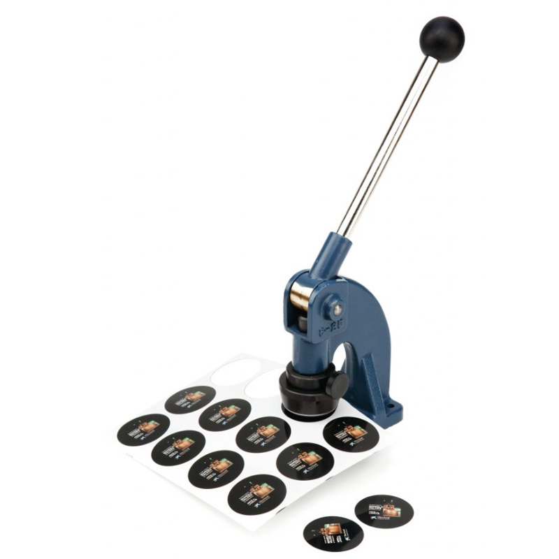Keychain machine with die and crimper