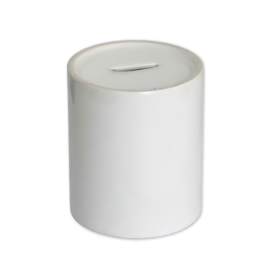 Ceramic money-box for for sublimation outprint