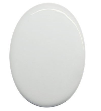 Ceramic white oval tile for sublimation