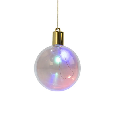 Christmas bauble for sublimation , transparent - glowing with colorful light