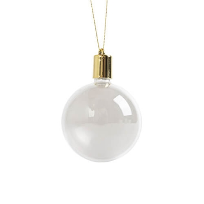 Christmas bauble for sublimation, transparent