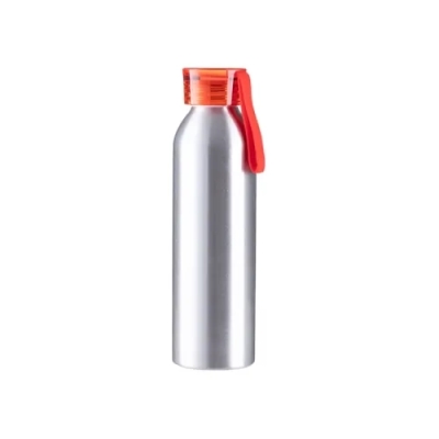 Metal Water Bottle for Sublimation and Engraving with Cap and Strap Red 650 ml