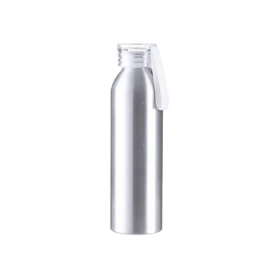 Metal Water Bottle for Sublimation and Engraving with Cap and Strap Transparent 650 ml