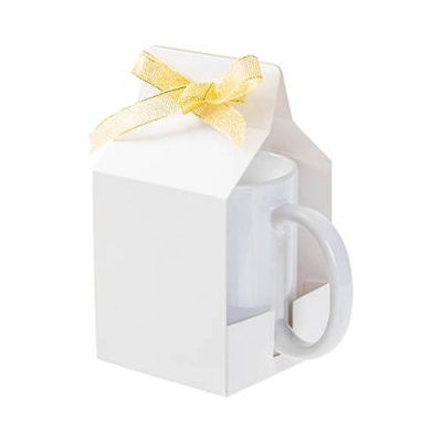 Sublimation Mug Box with Ribbon