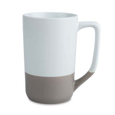 White sublimation mug - big with colored base