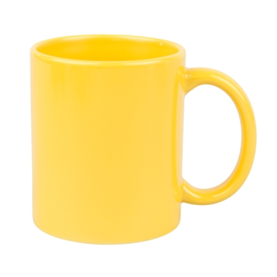 Coloured Sublimation Mug - Yellow, 330 ml